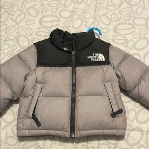 The North Face Kids Puffer Jacket - Black and Gray